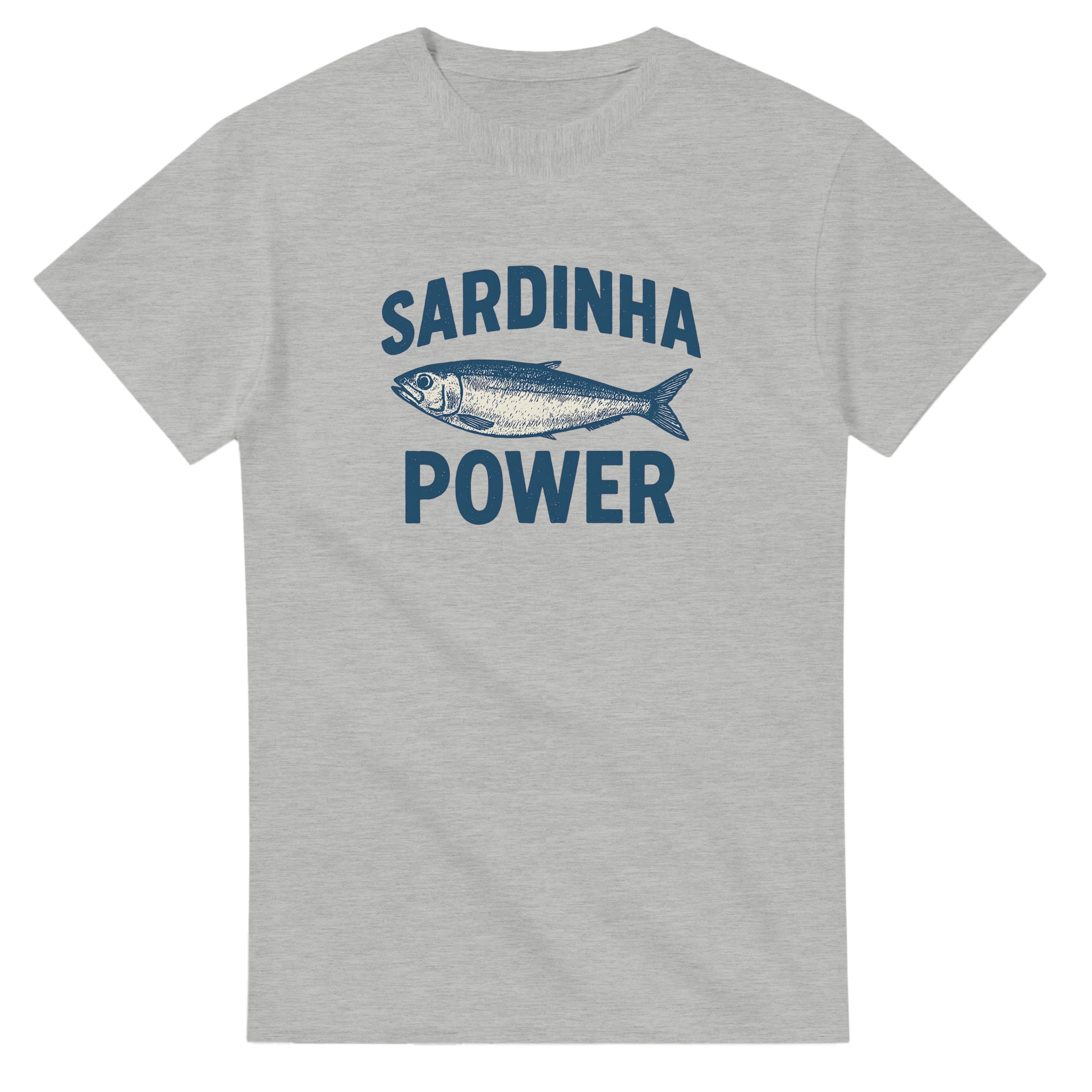 blue sardinha power humour portugal shirt