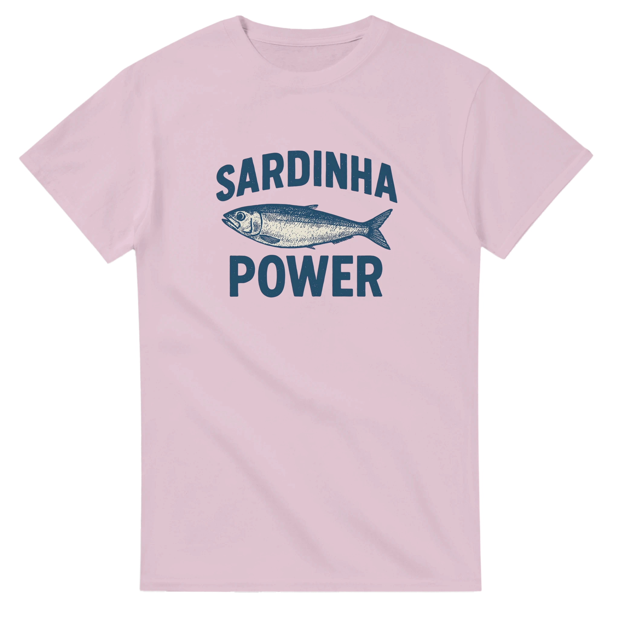 blue sardinha power humour portugal shirt
