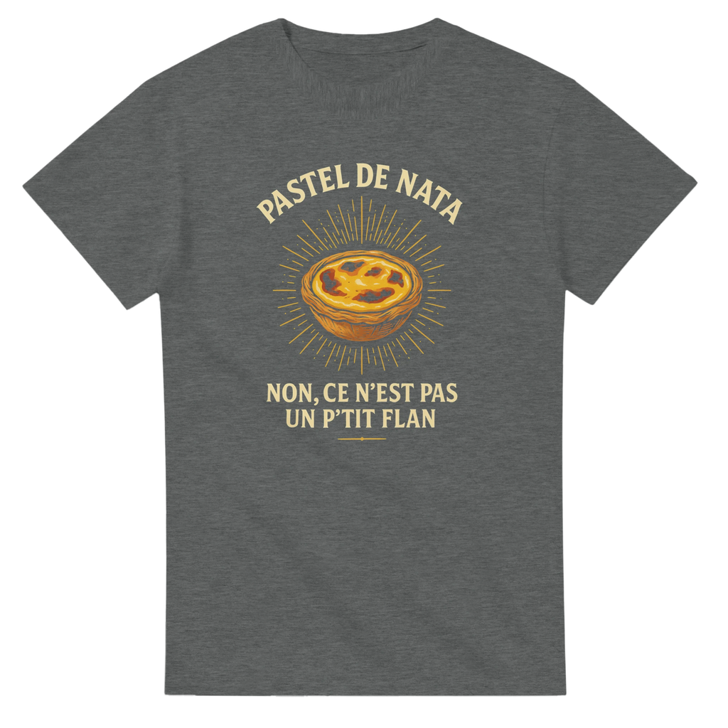 ce n est pas un ptit flan pastel de nata humour tee shirt 