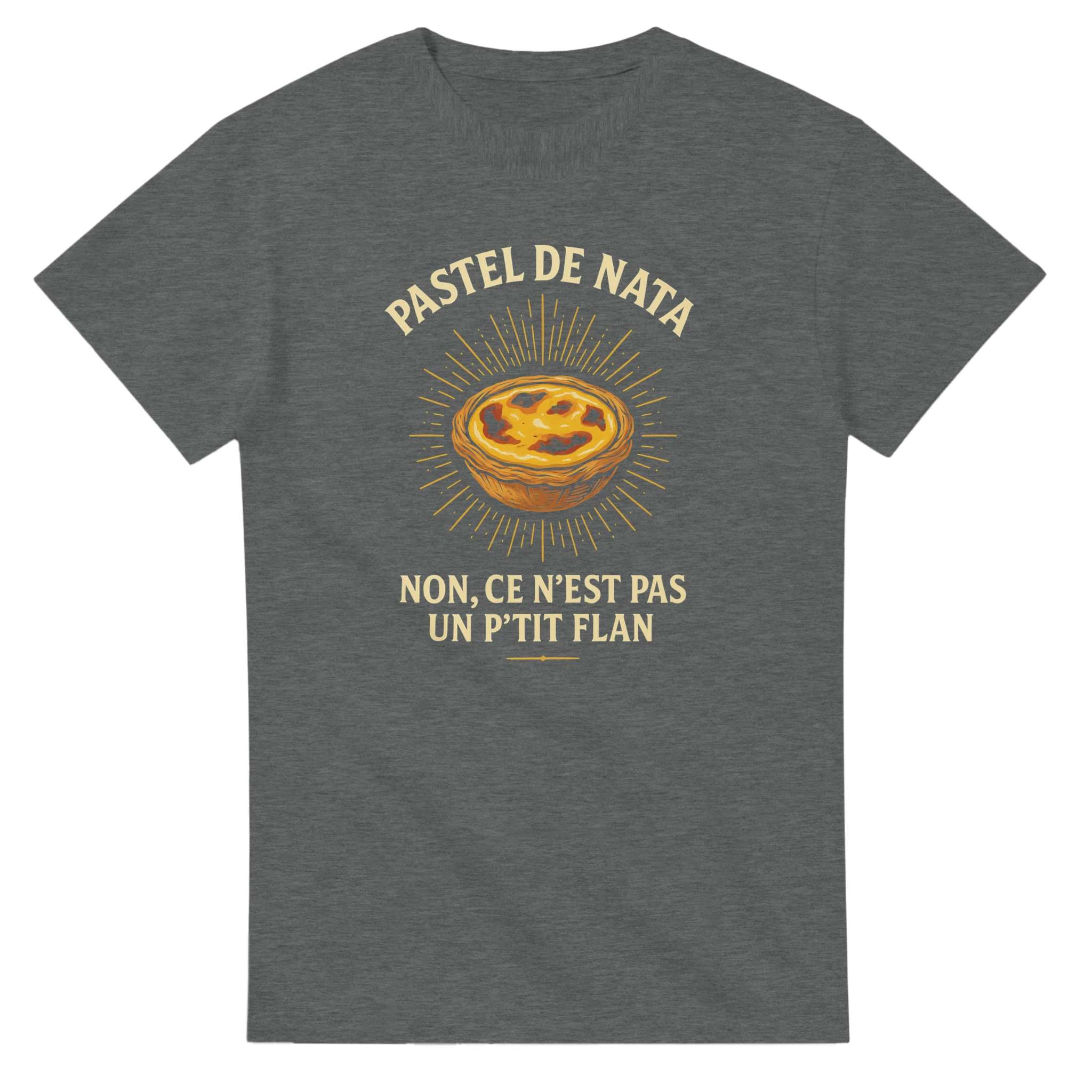 ce n est pas un ptit flan pastel de nata humour tee shirt 